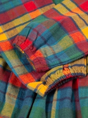 Frugi Blue Rainbow Check Dress - Image 6 of 6
