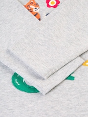 Frugi Girls Grey Animals Applique Top - Image 4 of 4