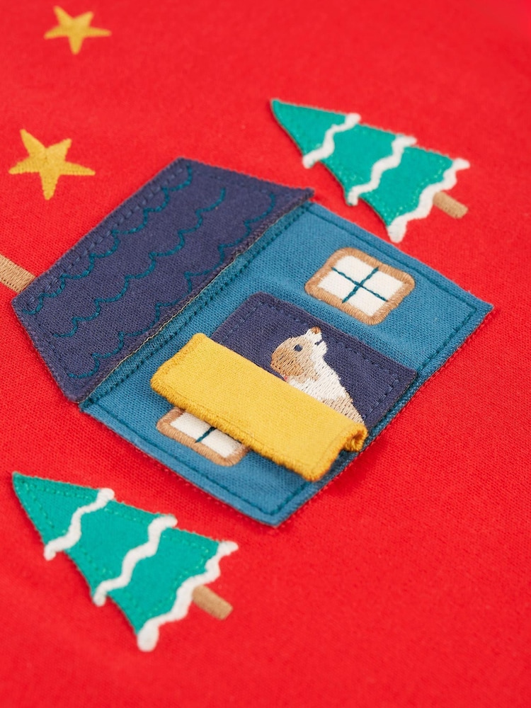 Frugi Red Interactive Applique Top - Image 2 of 4