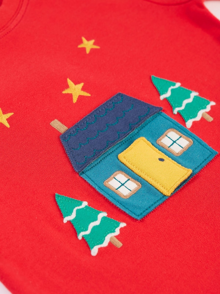 Frugi червоний Interactive Applique Top - Image 3 of 4