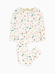 Frugi All-Over Print White Pyjamas - Image 3 of 6