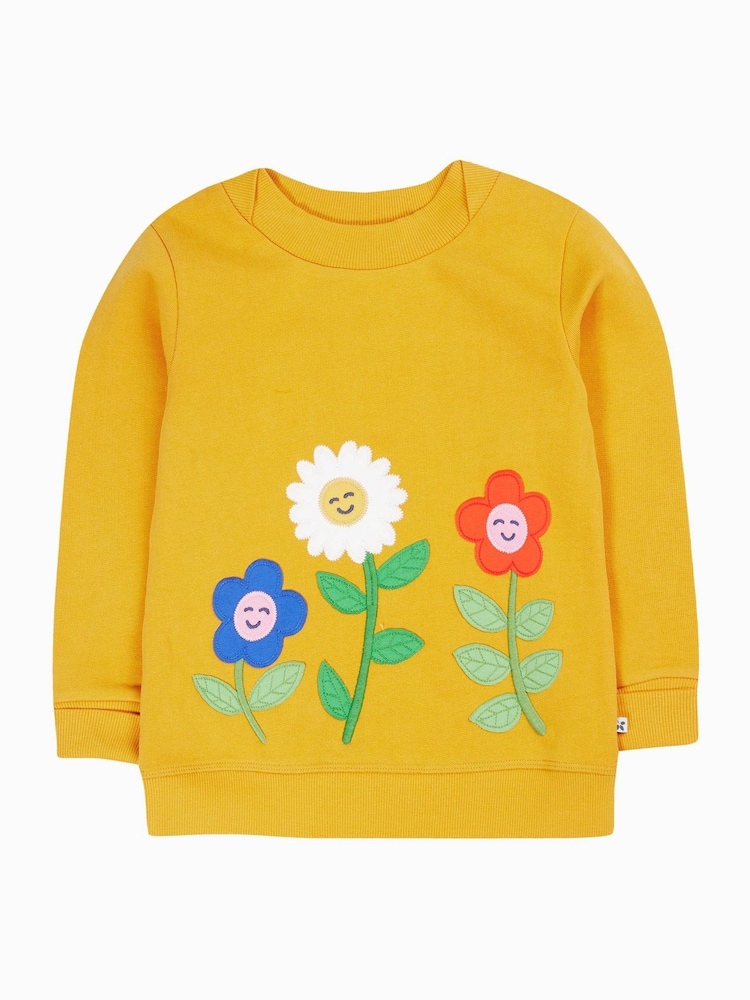 Frugi Yellow Flowers Easy On Jumper - Image 1 of 4