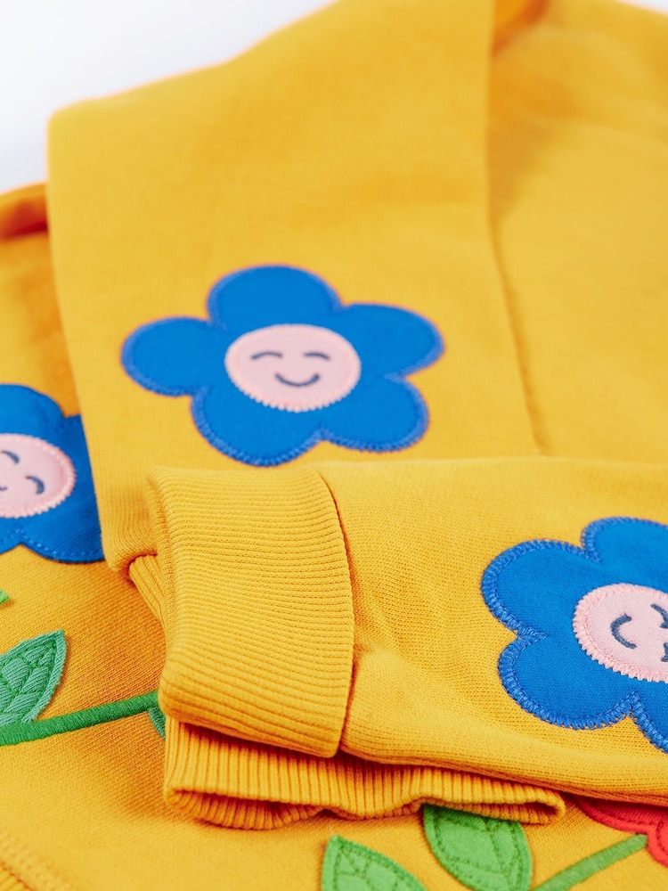 Frugi Yellow Flowers Easy On Jumper - Image 4 of 4