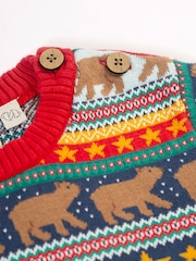 Frugi Boys Red Forest Jumper - Image 3 of 5