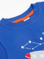 Frugi Blue Space Rocket Applique Top - Image 2 of 4