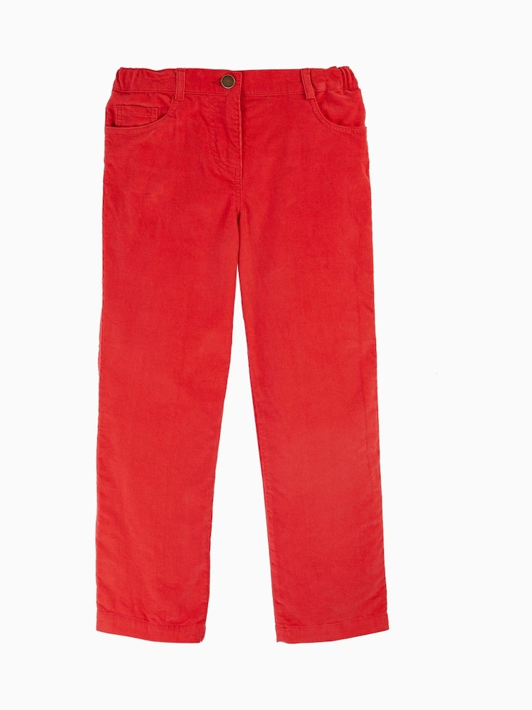 Frugi Girls  Red Slim Corduroy Trousers - Image 1 of 4