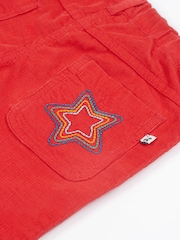 Frugi Girls  Red Slim Corduroy Trousers - Image 3 of 4