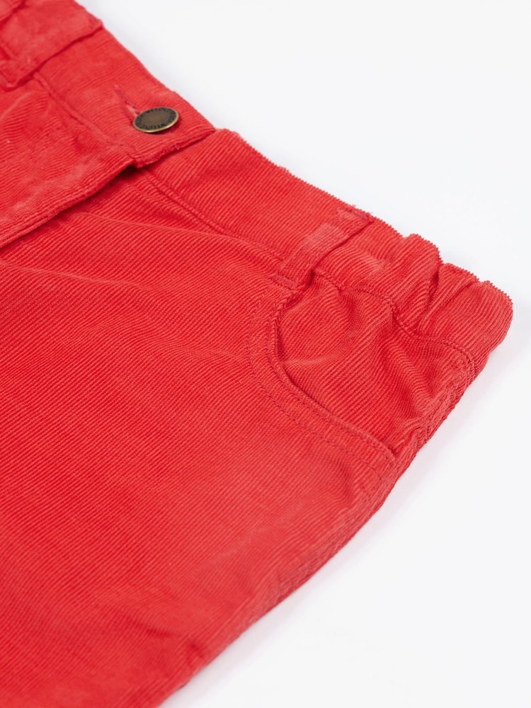 Frugi Girls  Red Slim Corduroy Trousers - Image 4 of 4