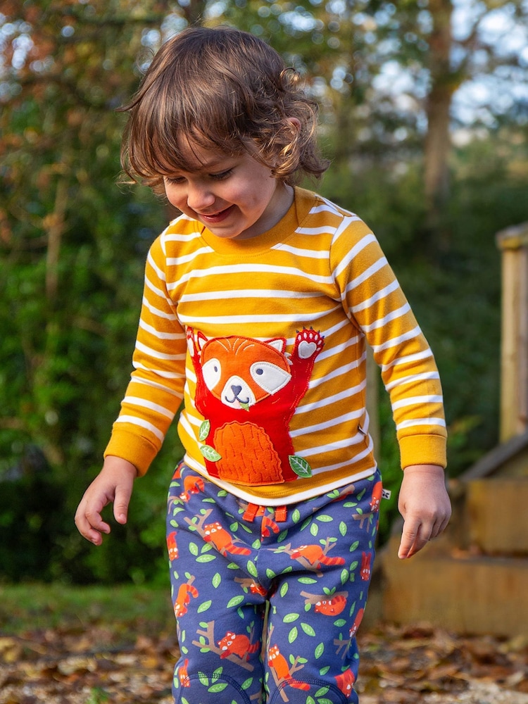 أصفر - رداء علوي مخطط سهل اللبس من Frugi - صورة 1 من 4