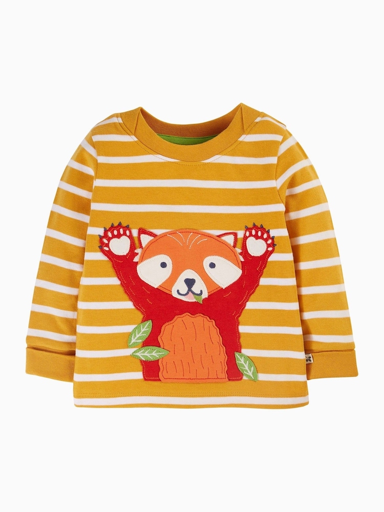 Frugi Yellow Striped Easy On Top - Image 2 of 4 Frugi Yellow Striped Easy On Top - Image 2 of 4