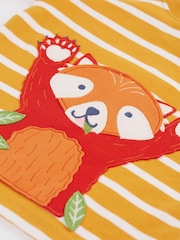 أصفر - رداء علوي مخطط سهل اللبس من Frugi - صورة 3 من 4