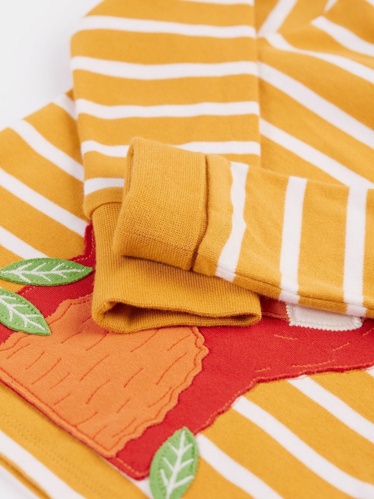 أصفر - رداء علوي مخطط سهل اللبس من Frugi - صورة 4 من 4