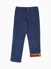 Frugi Boys Blue Slim Corduroy Trousers - Imagen 1 de 5