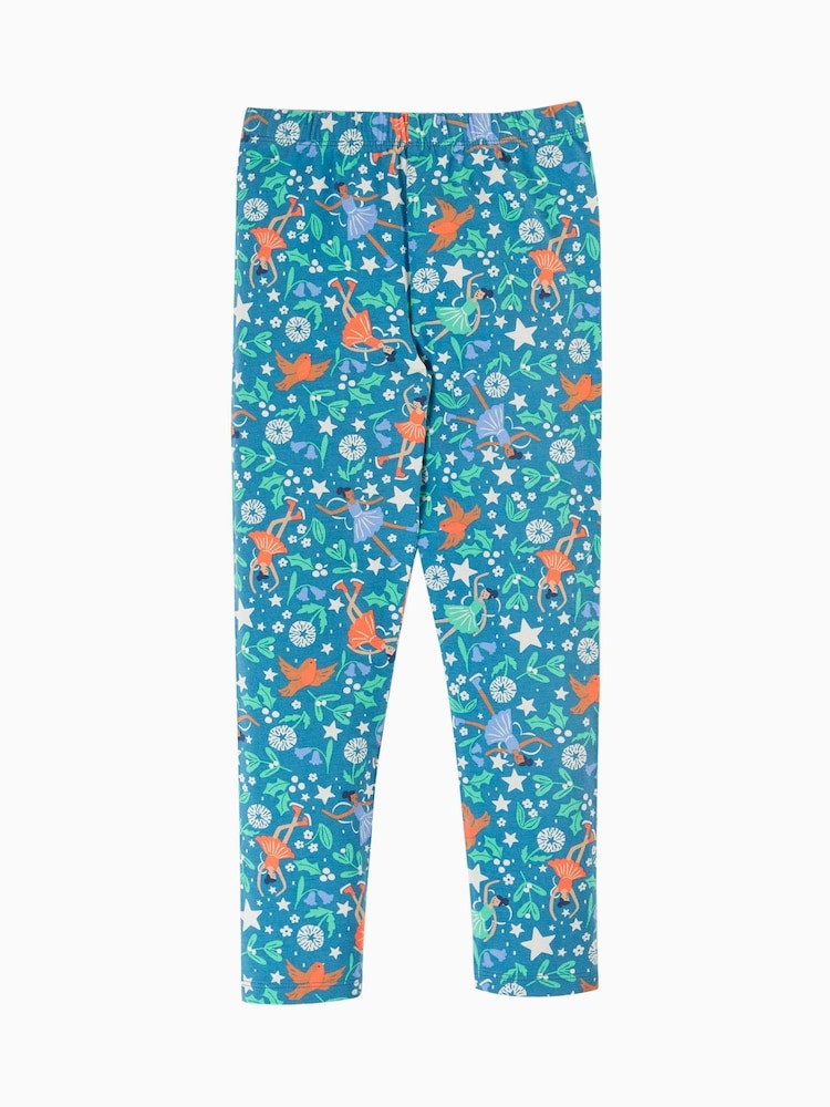 Frugi Blue All Over Print Leggings - Image 2 of 4