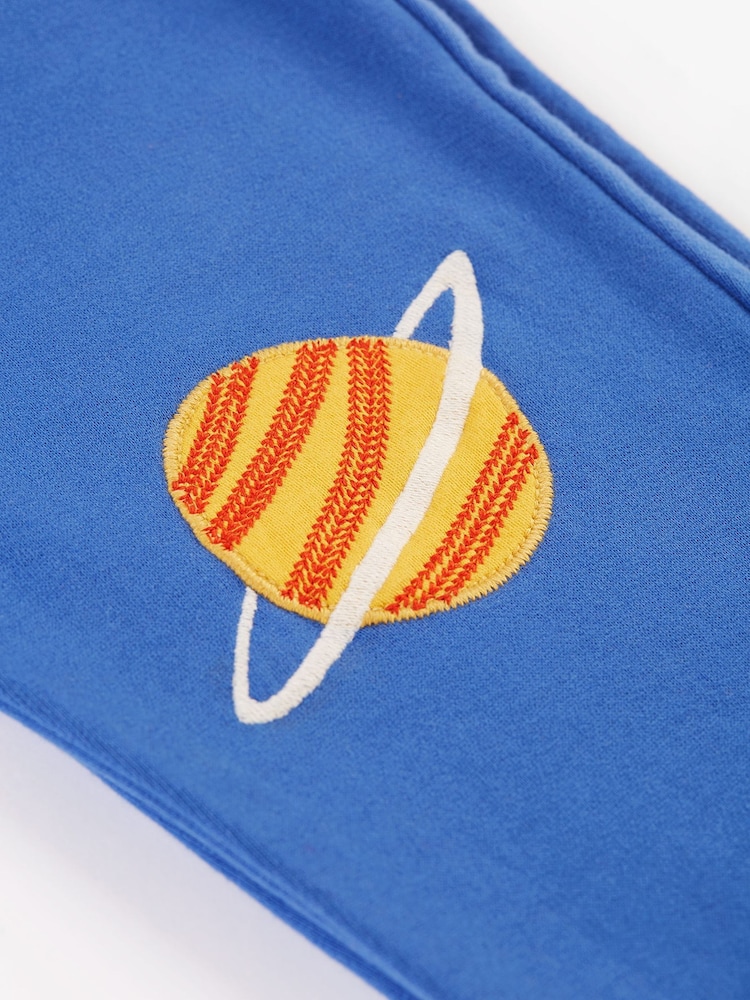 Frugi Blue Space Applique Joggers - Image 2 of 5