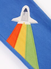 Frugi Blue Space Applique Joggers - Image 4 of 5