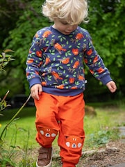 Frugi Orange Tiger Patch  Corduroy Trousers - Image 1 of 5