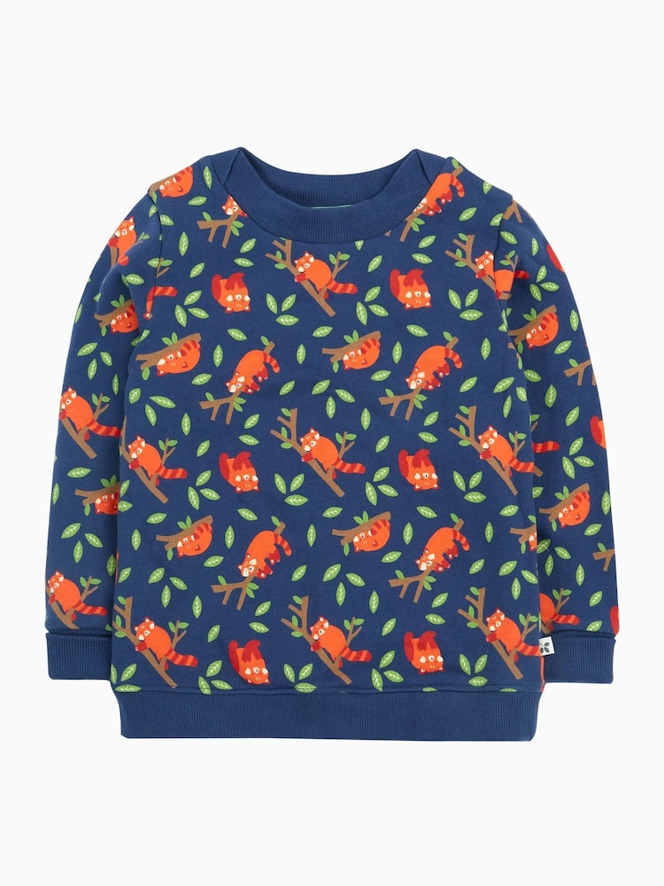 Frugi Blue Easy On Printed Jumper - Image 2 of 5