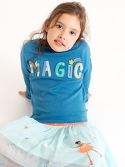 Frugi Girls Blue Applique Top - Image 1 of 4