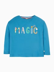 Frugi Girls Blue Applique Top - Image 2 of 4