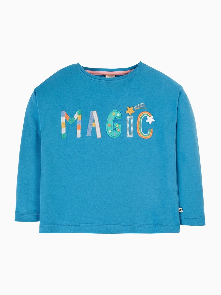 Frugi Girls Blue Applique Top - Image 2 of 4