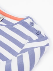 Frugi Purple Striped Rainbow Applique Top - Image 4 of 4