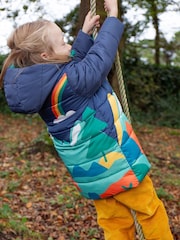 Frugi Blue Reversible Toasty Terrain Jacket - Image 2 of 6