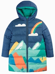 Frugi Blue Reversible Toasty Terrain Jacket - Image 5 of 6