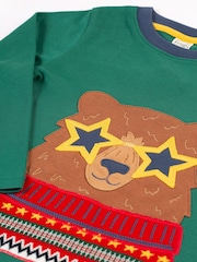 Frugi Green Bear Applique Top - Image 4 of 4