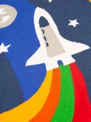 Frugi Boys Blue Space Knitted Jumper - Image 4 of 5