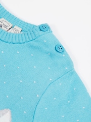 Frugi Blue Polar Bear Knitted Jumper - Image 3 of 5
