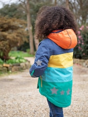Frugi Blue Waterproof Colourblock Snow And Ski Coat - Image 2 of 8