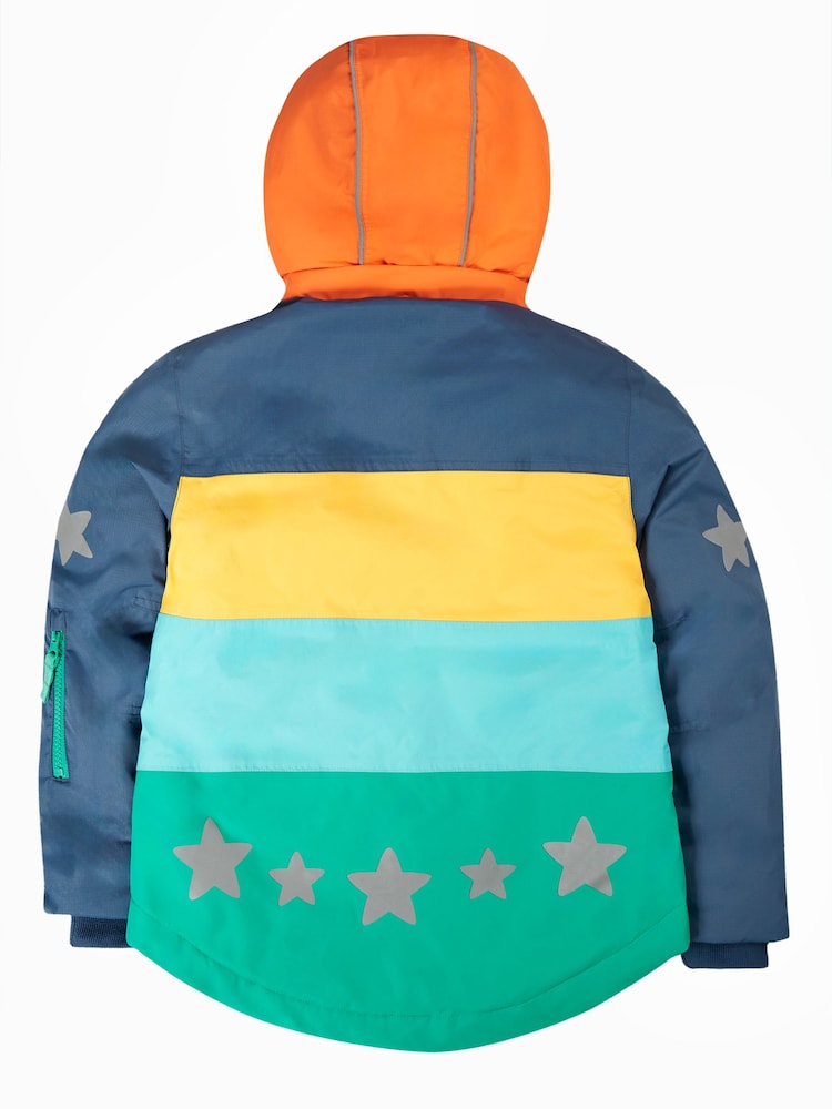 Frugi Manteau de ski et de neige imperméable Bleu Color-block - Image 5 of 8