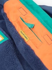 Frugi Blue Waterproof Colourblock Snow And Ski Coat - Image 7 of 8