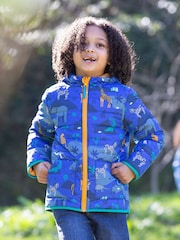 Frugi Blue Reversible Toasty Trail Jacket - Image 1 of 8