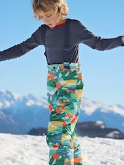 Frugi Blue Waterproof Mountains Snow And Ski Salopettes Trousers - Imagen 1 de 8