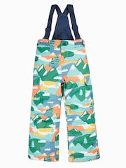 Frugi Blue Waterproof Mountains Snow And Ski Salopettes Trousers - Imagen 3 de 8