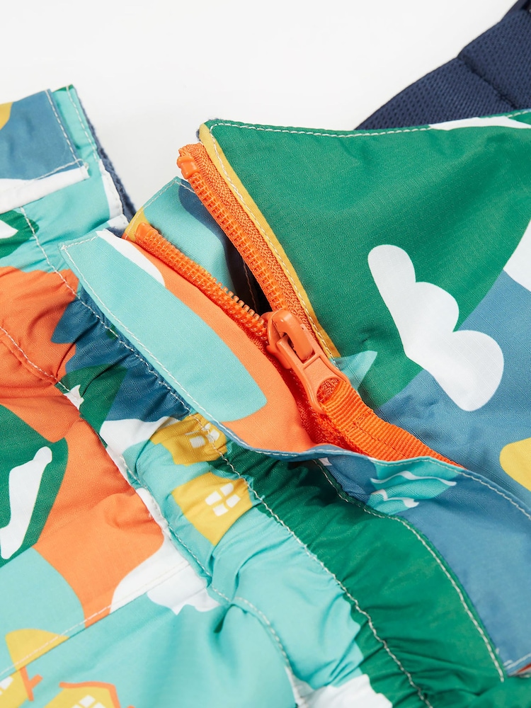 Frugi Blue Waterproof Mountains Snow And Ski Salopettes Trousers - Imagen 8 de 8