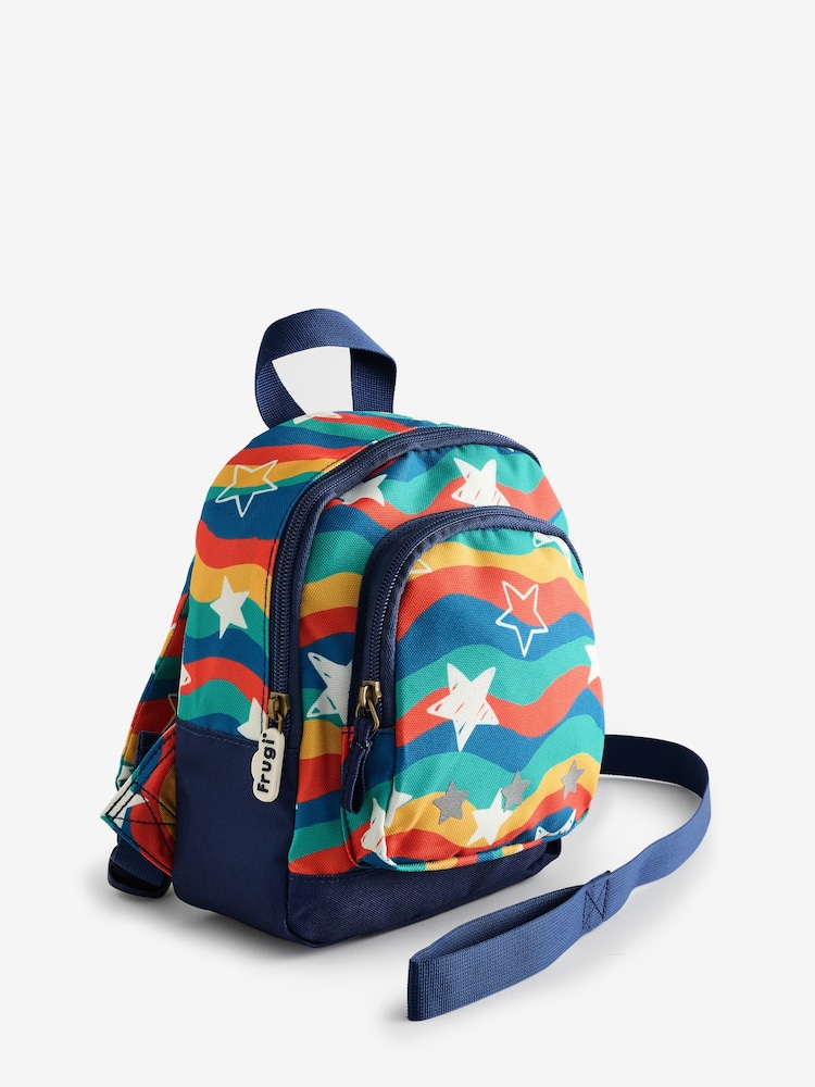Frugi Blue Wavy Stars Little Adventurers Backpack - Image 3 of 8
