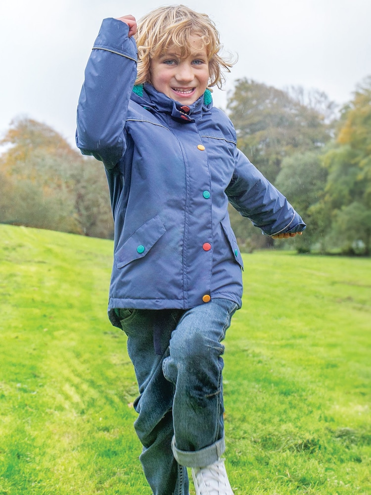 Frugi Blue Rambler 3 In 1 Vest Coat and Jacket - Image 1 of 7