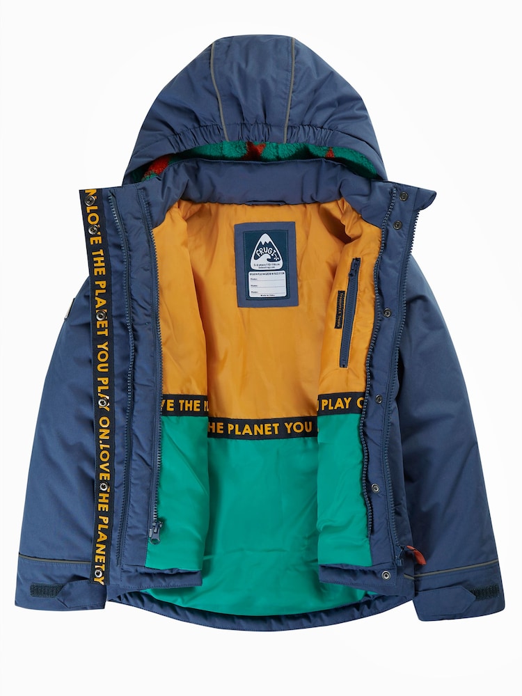 Frugi Blue Rambler 3 In 1 Vest Coat and Jacket - Image 3 of 7