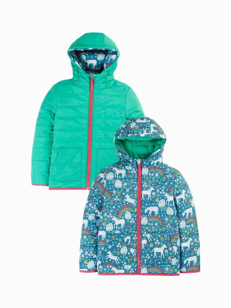 Frugi Blue Reversible Toasty Trail Jacket - Image 3 of 8