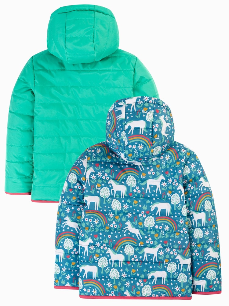 Frugi Blue Reversible Toasty Trail Jacket - Image 4 of 8