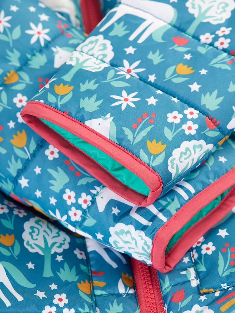 Frugi Blue Reversible Toasty Trail Jacket - Image 7 of 8