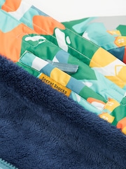 Frugi Blue Waterproof Wavy Stars Snow And Ski Coat - Image 5 of 6