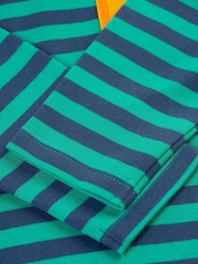 Frugi Boys Green Striped Pocket Top - Image 3 of 3