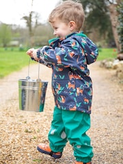 Frugi Green Waterproof Puddle Buster Trousers - Image 1 of 6
