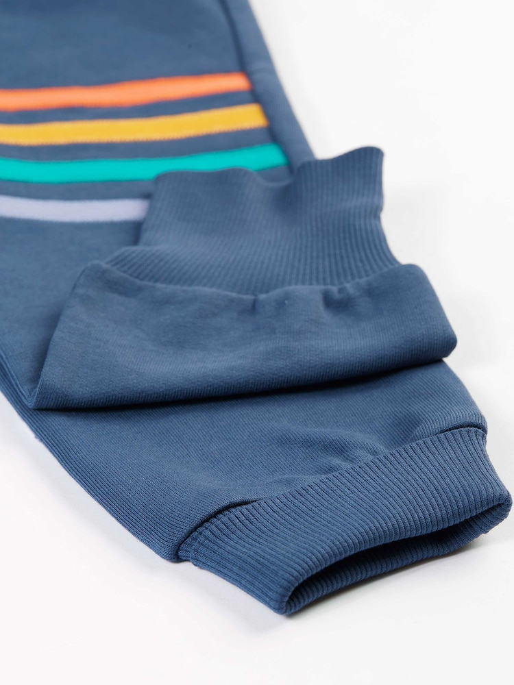 Frugi Blue Striped Joggers - Image 4 of 4