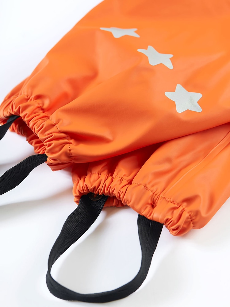 Frugi Orange Waterproof Puddle Buster Trousers - Image 7 of 7
