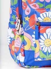 Frugi Blue Flowers All Over Print Explorers Backpack - Image 3 of 6